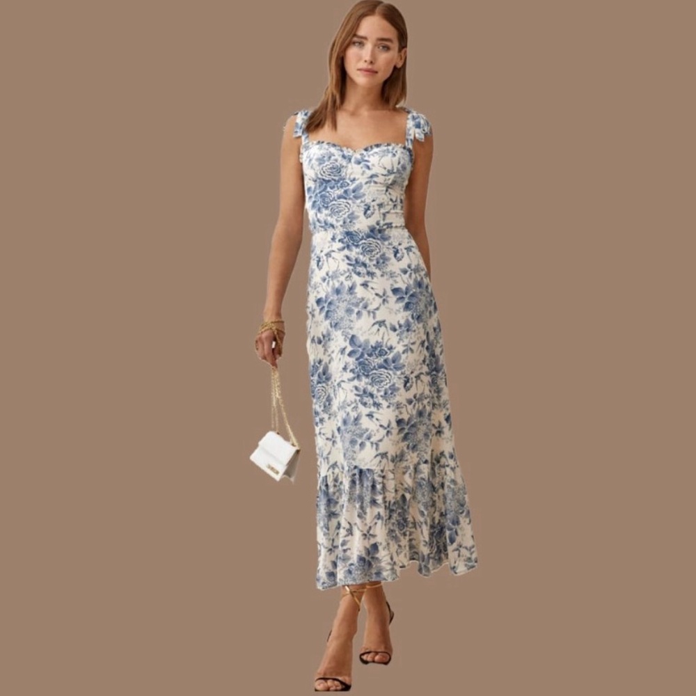 Reformation Nikita Dress in Pompadour